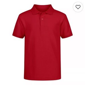 NWT-Izod Vibrant Red Polo Shirt Approved School Wear size 14/16